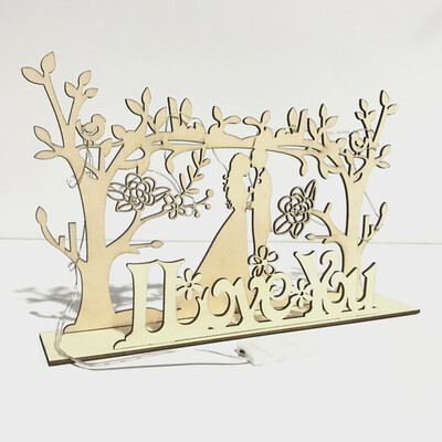 

Fashion Wooden Standing Top Table Wedding Party Romantic Decorations