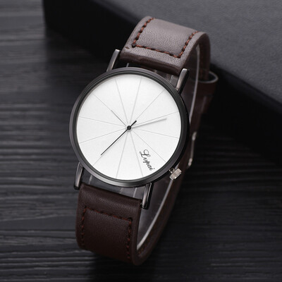 

Gobestart LVPAI Fashion Mens Leather Belt Analog Sport Quartz Wrist Watch