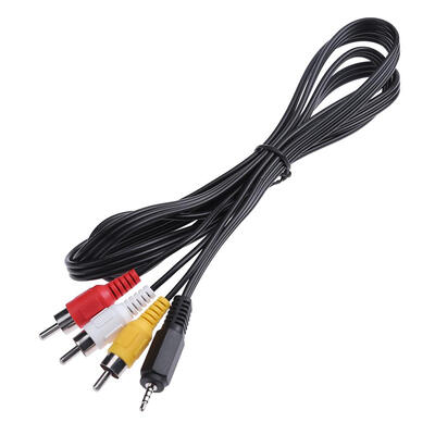 

15m49ft 25mm Male Plug to 3 RCA Male Composite AV Audio Video Cable