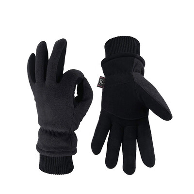 

Deerskin two-layer winter protective gloves