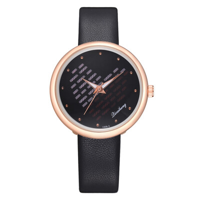 

College Style Fashion Belt Quartz Strap Love Trendy Mirror Student Couple Watch