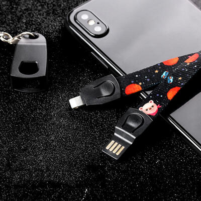 

Lanyard Multifunction MICRO Type C USB Apple Cable Mini Fast Charging Cables For Android IPhone -MICRO USB