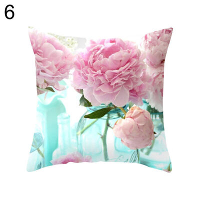 

Country Rose Square Throw Pillow Protector Case Cushion Cover Bedding Articles