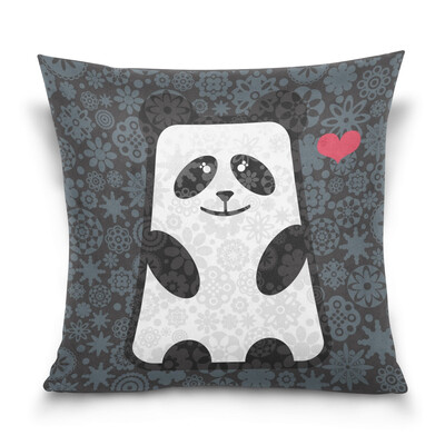 

ALAZA Throw Pillow Cover 16 X 16 inch Christmas Gift Cushion Cover with Panda Printed Pillowcase