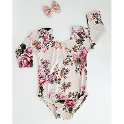 

Baby Girls Toddler Cotton Tops Romper Bodysuit Floral Outfits Clothes Age 1-4Y