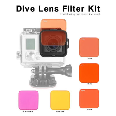 

Andoer Professional Switchable Scuba Diving Lens Filter Kit Set Including 5 Lens Filters for GoPro Hero 34