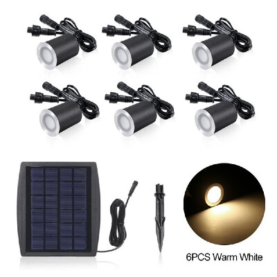 

32V 02W 8PCS Solar Deck Lights IP65 Waterproof Solar Garden Light Sensing Garden Paths Underground Lamp LED Floor Light Warm Whi