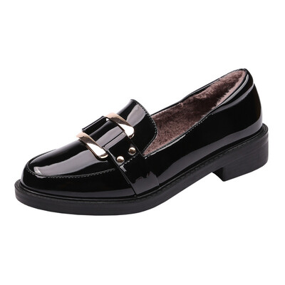 

1 Europe&the United Kingdom England single shoes womens fashion simple&thick with thin w