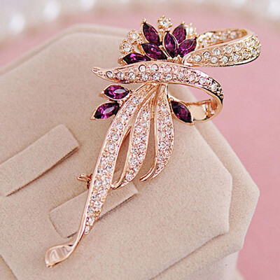 

Fashion New Wedding Jewelry Cute Luxury Rhinestone Crystal Brooch Gift Corsage