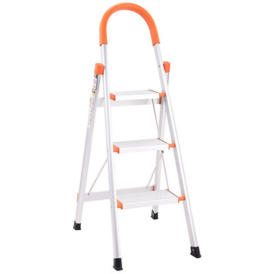 

Non-slip 3 Step Aluminum Ladder Folding Platform Stool