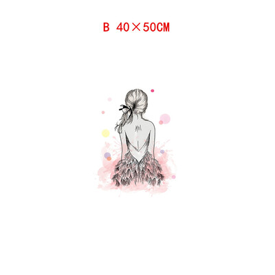 

Gobestart Girl Cute Girl Cartoon Animal Decorative Canvas Painting Childrens Room Hanging Painting