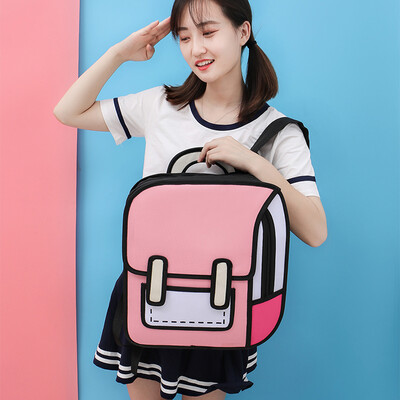 

Juvenile schools school bag Lin Miaojing two-shoulder bag two-shoulder bag two-shoulder bag three-dimensional cartoon primar