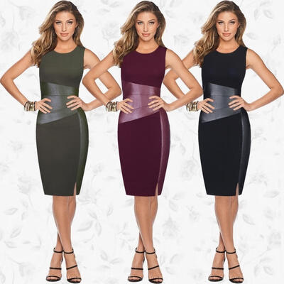 

Sexy Women Bandage Bodycon Sleeveless Evening Party Cocktail Pencil Fashion Mini Dress