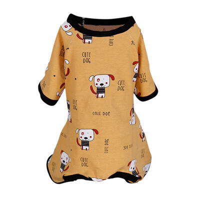 

Pet Dog Printed Jumpsuit Small Dog Chihuahua Clothes Cotton Pajamas Pet Coat For Dogs Cats Super Soft Puppy Teddy Costume