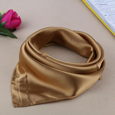 

Women Soft Silk Square Scarf Bandana Neckerchief Head Neck Wrap Scarves Gift