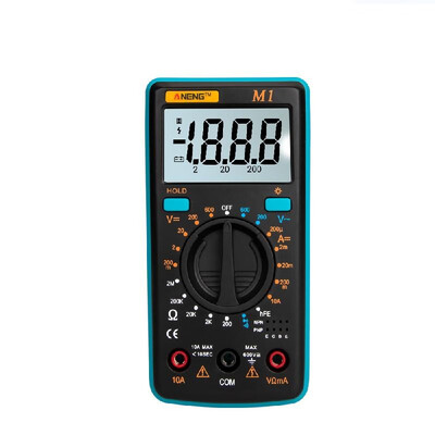 

ANENG M1 Handheld Digital Multimeter LCD Backlight High Precision ACDC Voltage Current Resistance Transistor Continuity Tester Ov