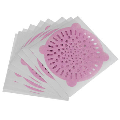 

10pcs Disposable Hair Filter Drain Stickers Self-Adhesive Bath Cover Net