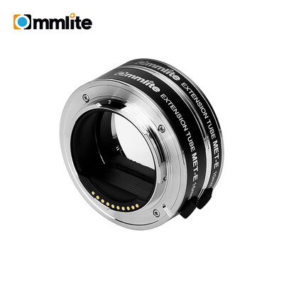 

COMMLITE CM-MET-E Automatic Macro Extension Tube Ring Set 10mm 16mm Auto Focus TTL Exposure Compatible with Sony E-mount Mirrorles