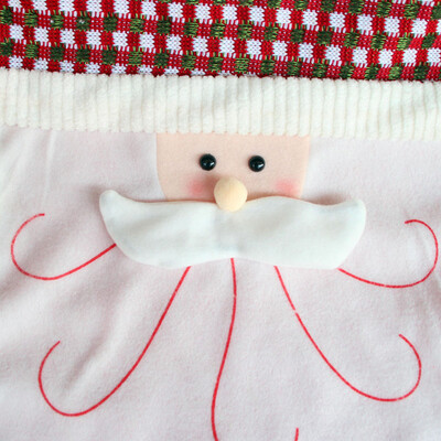 

〖Follure〗Christmas Santa Claus Chair Back Cover Snowman Print Dinner Table Party Decor
