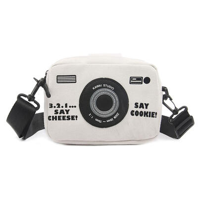 

Creative Camera Shaped Shoulder Handbags Women Canvas Small Crossbody Bags