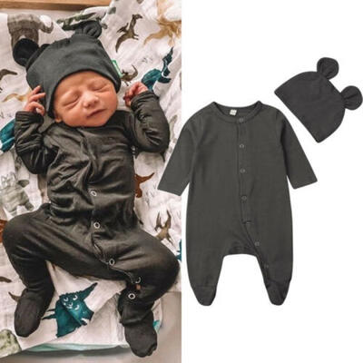 

Newborn Infant Baby Boy Girl Soft Romper Jumpsuit Winter Bodysuit Clothes Outfit