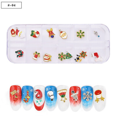 

Gobestart Manicure Turntable Christmas Series Diy Nail Decoration Accessories
