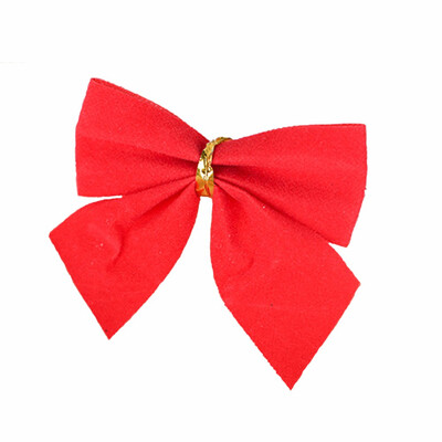 

Gobestart 12pc Christmas Decoration Bowknot Christmas Tree Embellishment Gift Wrap Bowknot