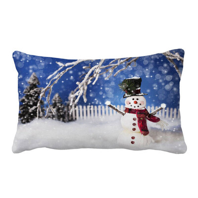 

Toponeto Christmas Pillow Sofa Waist Throw Cushion Cover Home Decor A