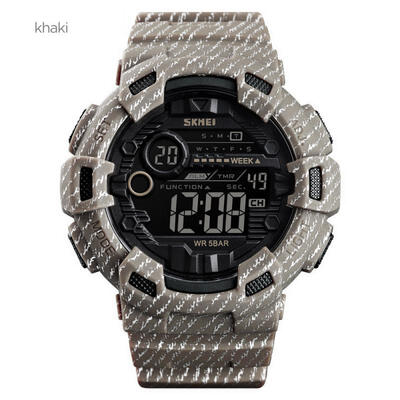 

SKMEI Mens Military Watch Waterproof Digital Sports Watch With LED Backlight