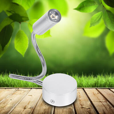 

Greensen AC85-265V 1W3W CoolWarm White Led Bed Lamp Reading Working Light With Flexible Gooseneck