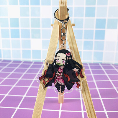 

Fat Bear Anime Demon Kimetsu no Yaiba rubber Keychain Key Ring Gift