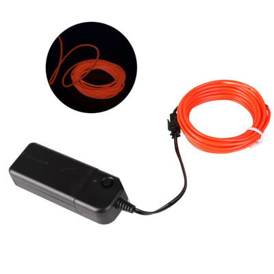 

3 m EL Wire Mask Light Up Neon Skull LED Mask Glow light line Rope Tube Cable for Party Costumes Glowing Mask