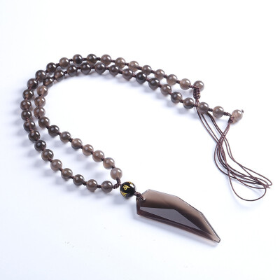 

Obsidian Spike Necklace Mens Trend Domineering Couple Jewelry