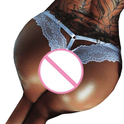 

Toponeto Women Sexy Lingerie Lace Flowers Push Up G-string UnderPants T-back