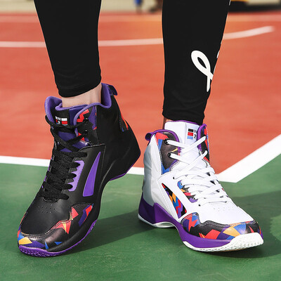 

Basketball shoes mens high boots shock absorption wear-resistant shoes breathable sports shoes