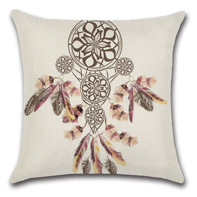 

New Dream Catcher Feather Pillowcase Cushion Cover National Wind Jewelry