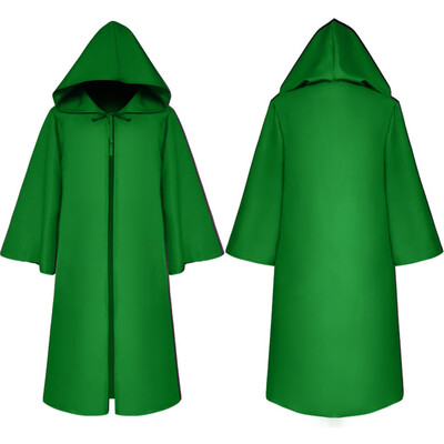 

Toponeto Women Mens Vintage Gothic Solid Hooded Bandage Cloak Cosplay Outwear Coat