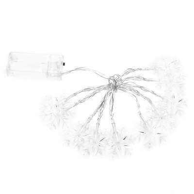 

10 LED Snowflake Wedding Xmas Party Decor Outdoor Fairy String Lamp