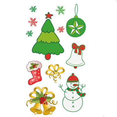 

〖Follure〗5PC Santa Claus Christmas snowman Tattoos Temporary Tattoos Sticker Decor