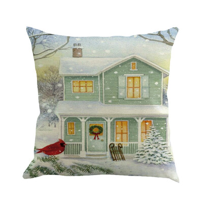 

Tailored Christmas Pillow Cover Pillowcases Decorative Sofa Cushion Cover 45x45cm