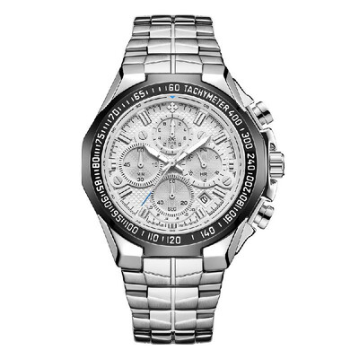 

Business Quartz Men Watch 5ATM Waterproof Military Sports Luminous Watch Chronograph Calendar Skeleton Wristwatch with