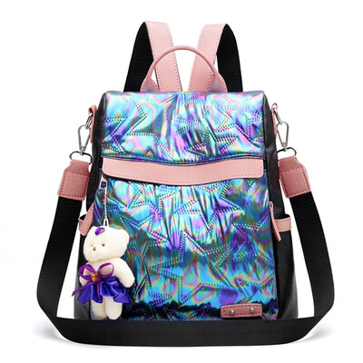 

Tailored Fashion Women Girls Leather Star Shoulder Bags Backpack Ladies School Backpack