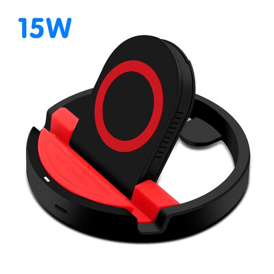 

15W Fast Wireless Charger atongm Cell Phone Foldable Wireless Charging Phone Stand Holder for Samsung Galaxy iPhone