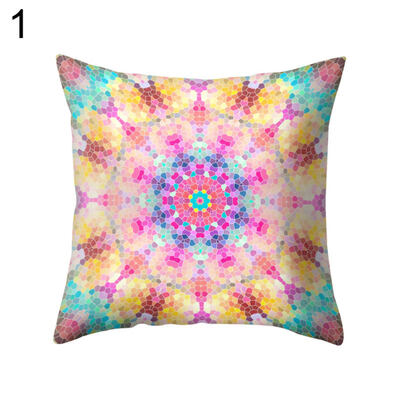 

Bohemian Style Square Throw Pillow Protector Case Cushion Cover Sofa Bed Decor