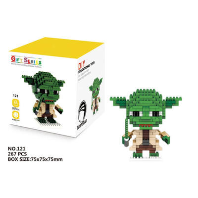 

Assembled Building Blocks Mini Miniature Diamond Blocks Planet Series 118-121 Black Warrior