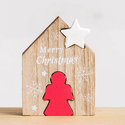 

〖Follure〗Christmas Wooden Desktop Decoration Home Party Ornaments Building Blocks Gifts