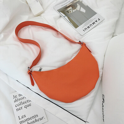 

Korean version 100 make big bag summer simple chic popular womens bag new 2019 dumpling bag single shoulder bag oblique satchel b