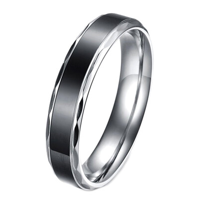 

Black Vintage Love His&Hers Stainless Steel Wedding Engagement Promise Eternity Bands Ring