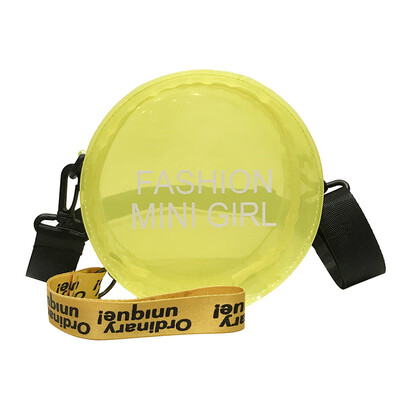 

Transparent Women crossbody Bag Female Round Jelly Messenger Bag Summer 2019 Simple Clear Cute Small Square Circular Fashion Bag