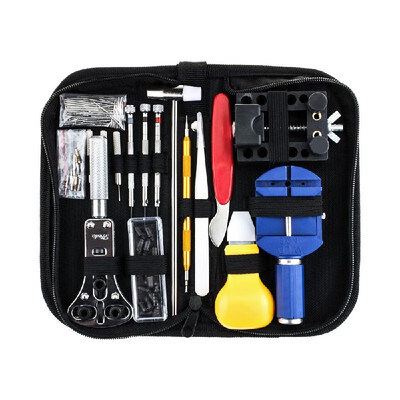 

YD055 147PCS Professional Watch Repair Tool Kit Case Opener Remover Screwdriver Spring Bar Watchband Link Pin Wristwatch Repair To